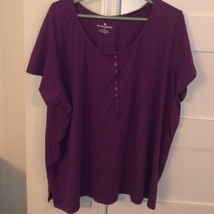 WOMAN WITHIN 4X SHORT SLEEVE BLOUSE